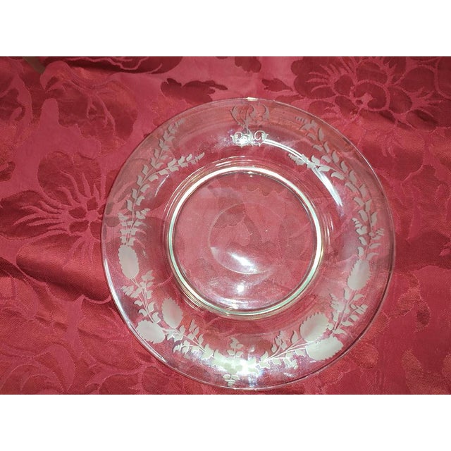 18th Century Glass Plate from Real Fábrica de Cristales de La Granja de San Ildefonso For Sale - Image 4 of 7