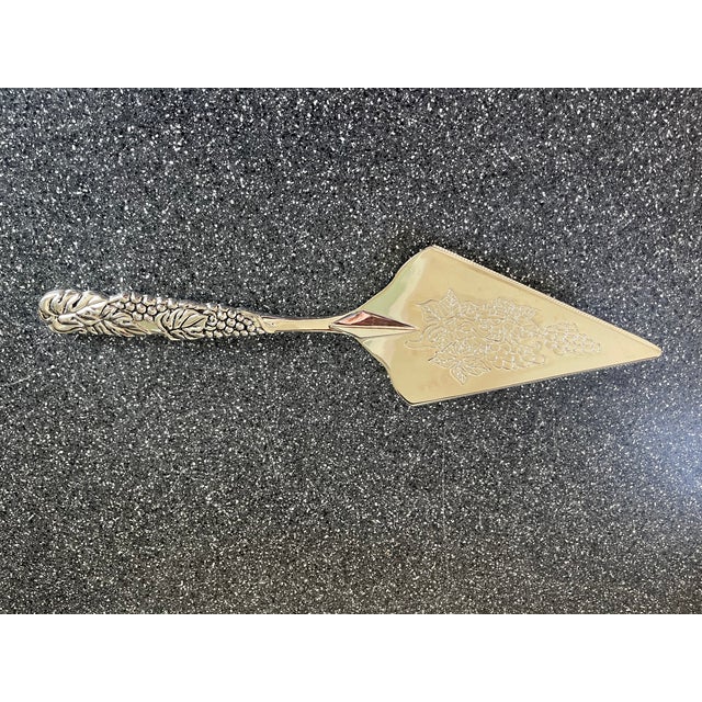 American Godinger Silver-Plated Serving Knife For Sale - Image 3 of 5