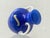 Blue Opal Glass Handle Vase from Opalina Fiorentina, Italy, 1960s For Sale - Image 4 of 14