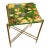 Brass, Accent Stone and Acrylic Top Accent table For Sale