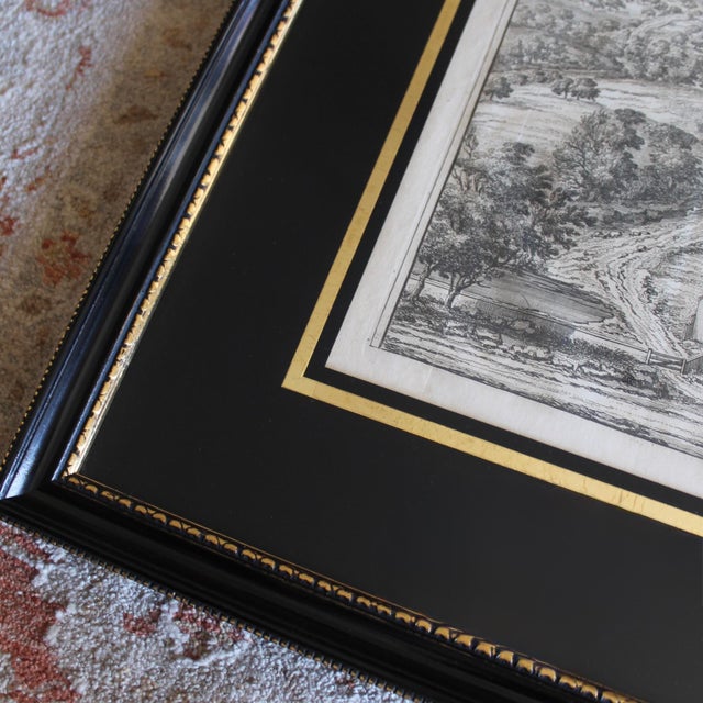 Pair of Bird’s Eye English Estate Views Engraved by Johannes Kip, 18th C. For Sale - Image 16 of 17