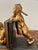 Brass Art Deco Gilt Metal Bookends by Ronson Oriental Sculptures Circa 1930 For Sale - Image 8 of 13