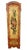 Canary Yellow Antique Italian Floral Scarlet & Black Venetian Painted 4 Panel Folding Screen For Sale - Image 8 of 15