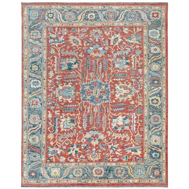 Textile Hand Knotted Anatolian Design Rug. 8'2' X 10'3" For Sale - Image 7 of 7