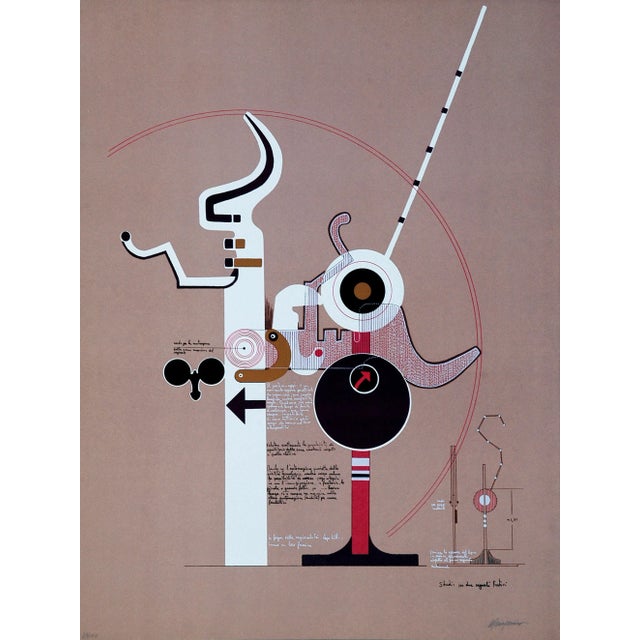 Signs of Celebration - Original Lithograph by Mario Persico - 1970 ca. For Sale - Image 3 of 3