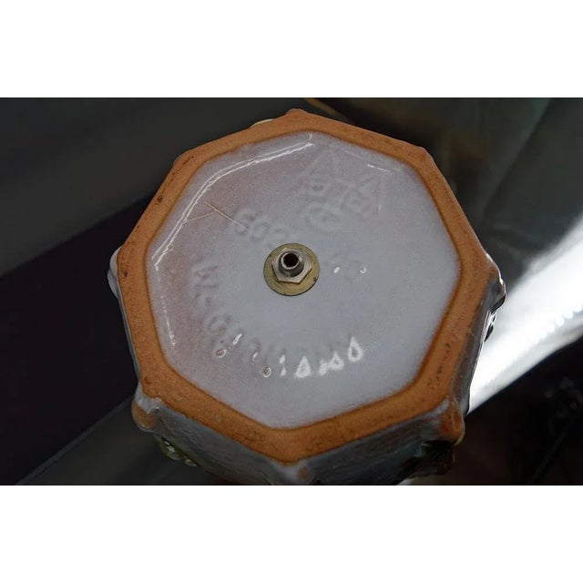 Green Vintage German Bamboo Lamp from Carstens Tönnieshof, 1960 For Sale - Image 8 of 9