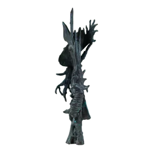 Cast Bronze Armory Tower Statuette by J. Dale M'Hall