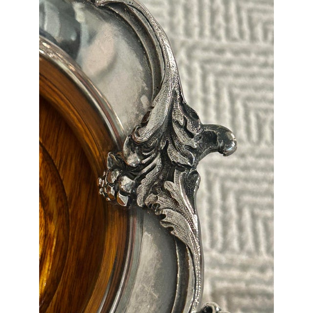 Victorian Silver Plate Double Decanter or Wine Coaster Trolley Made by Sheffield Silversmiths For Sale In New Orleans - Image 6 of 10