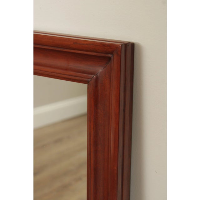 1960s Henkel Harris Traditional Carved Cherry Wall Mirror For Sale - Image 5 of 12