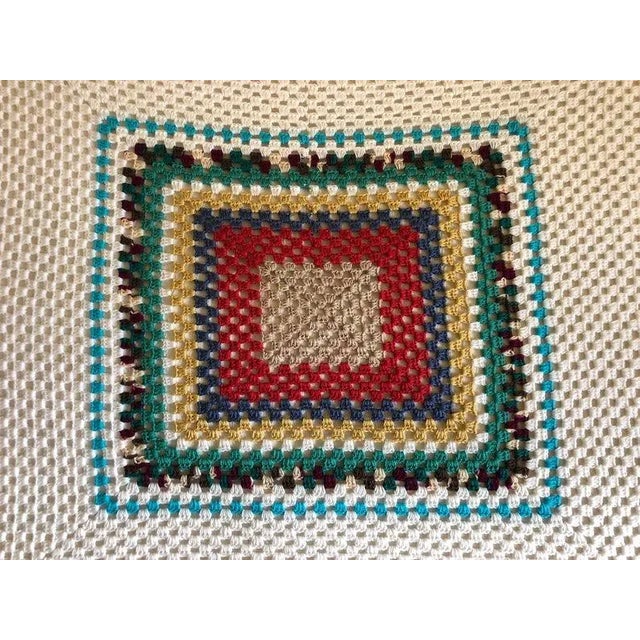 Cottage Style Hand Crochet Bedspread / Coverlet 76' X76" For Sale In New York - Image 6 of 7