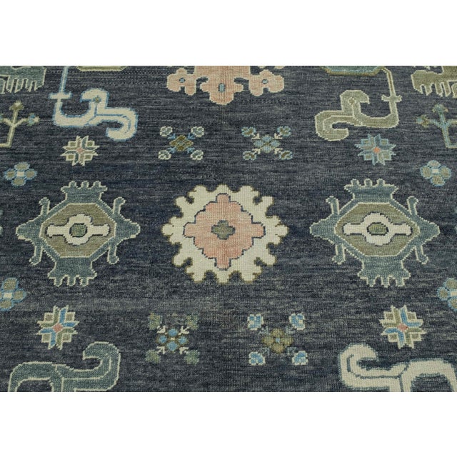 Turkish Oushak Rug 9'10" x 13'10" #17181 For Sale In Houston - Image 6 of 8