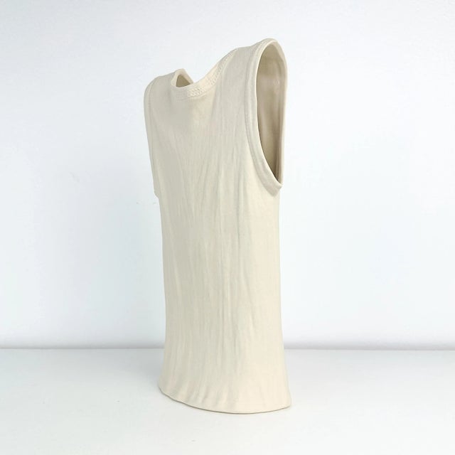 1980s Postmodern Pop Art Michel Harvey Ceramic Tank Top Vase For Sale - Image 5 of 12