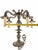 Late 20th Century Vintage European Neo-Baroque Style Rocaille Decor 5 Arm Silver Metal Chandelier For Sale - Image 5 of 7