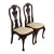 Stickley Queen Anne Carved Solid Mahogany Side Chairs or Dining Chairs, Pair For Sale