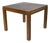 Late 20th Century Grasscloth Game Table With Brass Cap Feet For Sale