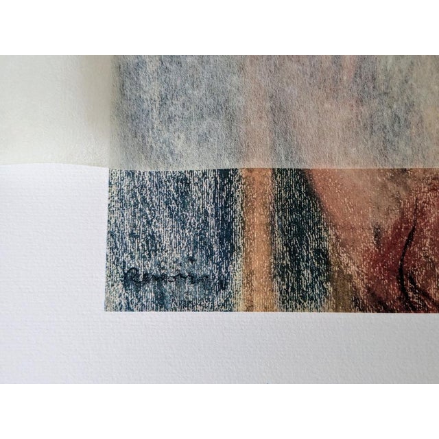 Pierre-Auguste RENOIR (1841-1919) - Profile of a young girl - Limited edition lithograph after a pastel, signed and dated...