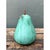 Metal Vintage Green Painted Plaster Pear For Sale - Image 7 of 12