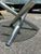 Mid-Century Modern Late 20th Century Mid Century Modern Tripod “Jax” Dining Table 60” Crackle Glass Top For Sale - Image 3 of 8