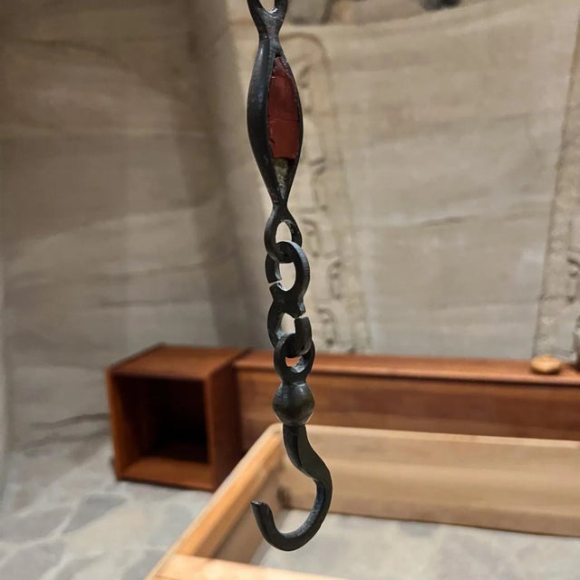 Pepe Mendoza 1950s Pepe Mendoza Patinated Brass Lamp Chain Mexico For Sale - Image 4 of 12