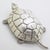 Italian 3.66-oz. Vintage Italian Handmade Genuine Silver Large Turtle Decorative Box, Made in Vercelli (Italy) For Sale - Image 3 of 12