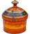 Beautiful vintage Asian lidded bow accent thoughtfully handcrafted of solid wood, and well-made in a playful silhouette...