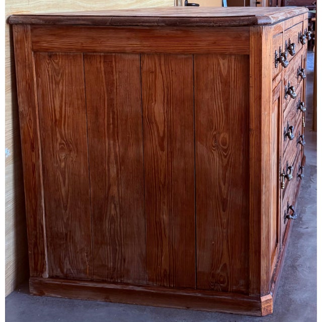Wood Large 20th Century Church Spanish Baroque Carved Walnut Tuscan Credenza or Buffet For Sale - Image 7 of 18