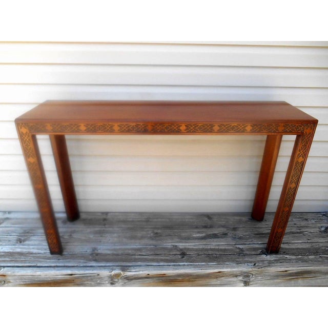 Vintage Henredon Hand Carved Console Table Chairish