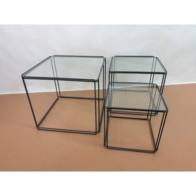 1970s Isocele Nesting Tables by Max Sauze, 1970s, Set of 3 For Sale - Image 5 of 9