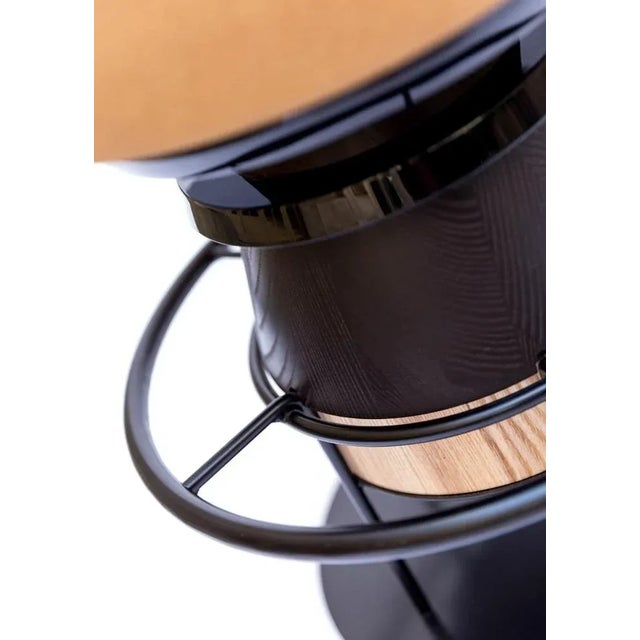 Not Yet Made - Made To Order Low Black Tembo Stool by Note Design Studio For Sale - Image 5 of 8