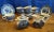 1970s Staffordshire Liberty Blue Coffee Cups/Saucers, Creamer, Sugar Bowl Service for 8- 19 Pieces For Sale - Image 10 of 10