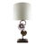 French Art Deco Bronze and Glass Sunflower Table Lamp, 1930s–1940s For Sale - Image 4 of 4