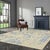 Textile 8x10 Ivory Flat Weave Wool Fragmented Border Geometric Modern Carpet Rug For Sale - Image 7 of 8