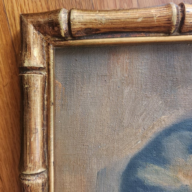 1990s Oil Portrait Painting of a Chinese Flapper Girl, Framed For Sale - Image 4 of 4