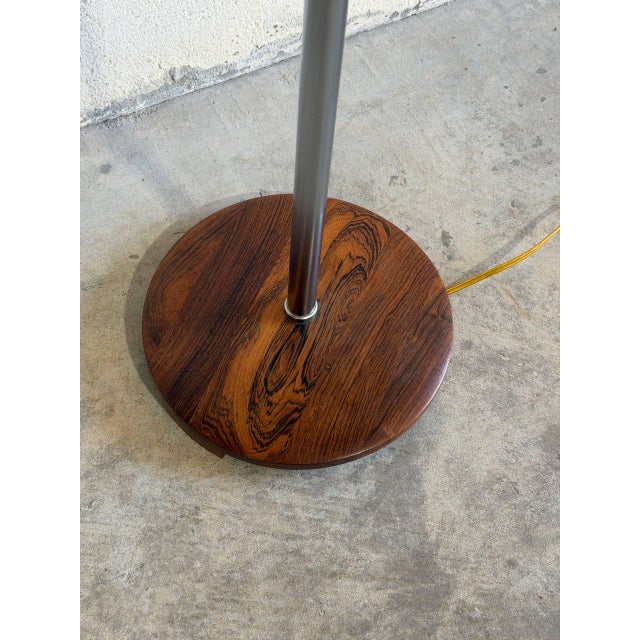 Wood Rosewood Floor Lamp Danish Mid-Century Modern 1970s For Sale - Image 7 of 12