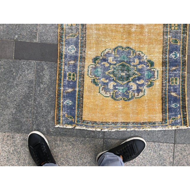 1960s Vintage Turkish Runner Rug - 2′3″ × 10′4″ For Sale - Image 9 of 10