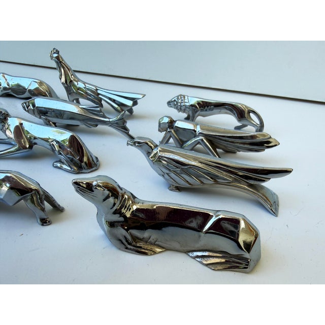 1920s Set of 12 Art Deco Silver-Plated Figural Knife Rests, in the Manner of Christofle For Sale - Image 5 of 10