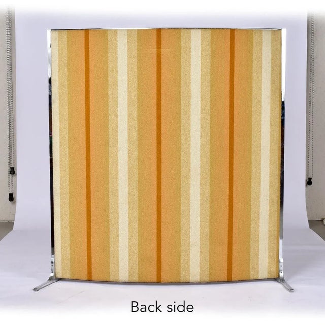 Orange Knoll International Mid-Century Modern Yellow and Orange Room Divider Screen Panel For Sale - Image 8 of 14