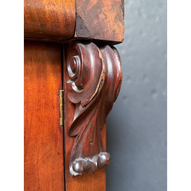 William IV Sideboard or Chiffonier Server of Mahogany With Acanthus Leaf Accents For Sale - Image 11 of 16