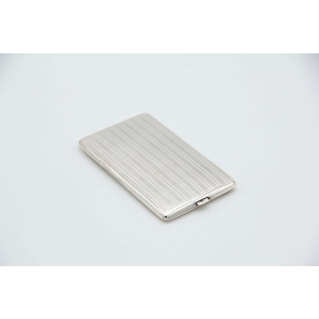 Rectangular Silver Cigarette Case, in Good conditions.