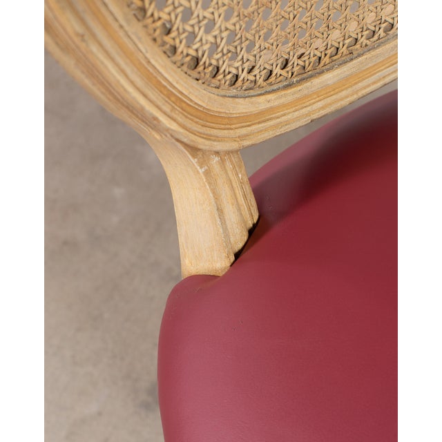 Set of Eight Louis XVI Style Caned Painted Dining Chairs For Sale - Image 18 of 18