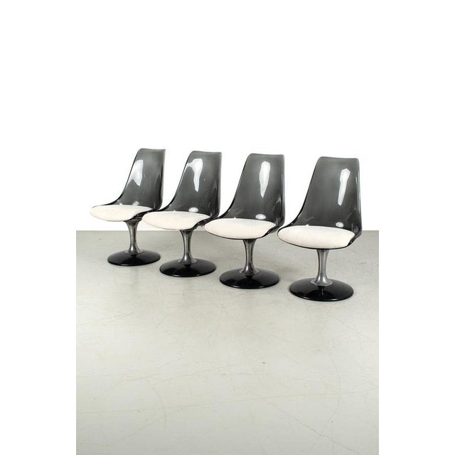 Acrylic Tulip Chairs by Chromcraft, Set of 4 For Sale - Image 14 of 14