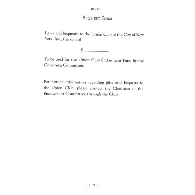 2020s The Union Club of the City of New York 2020 Members' Annual For Sale - Image 5 of 9