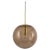 Large Smoky Glass Ball and Brass Pendant Lamp from Limburg, Germany, 1970s For Sale - Image 13 of 13