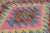 Modern Moroccan Style Hand Woven Colorful Kilim 2'5"x4'4" For Sale - Image 4 of 8