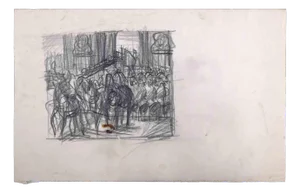 Sketches, Original Drawing, Mid 20th-century