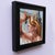 Safe Passage by Stefan Smit | Oil Painting of a woman holding a paint roller and traffic sign. For Sale