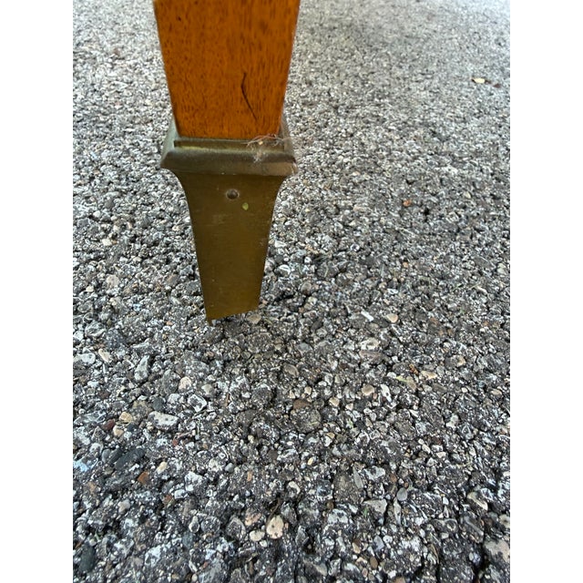 Vintage Mid-Century Modern Long Burlwood Coffee Table For Sale - Image 4 of 9