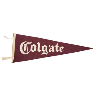 Vintage Colgate University Felt Flag For Sale