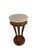 Mid 20th Century Vintage Neoclassical Italian Marble-Top Pedestal Side Table For Sale - Image 5 of 17