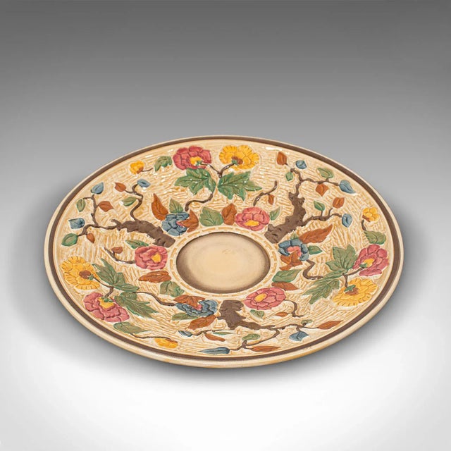 English Mid Century Ceramic Decorative Serving Plate For Sale - Image 3 of 10